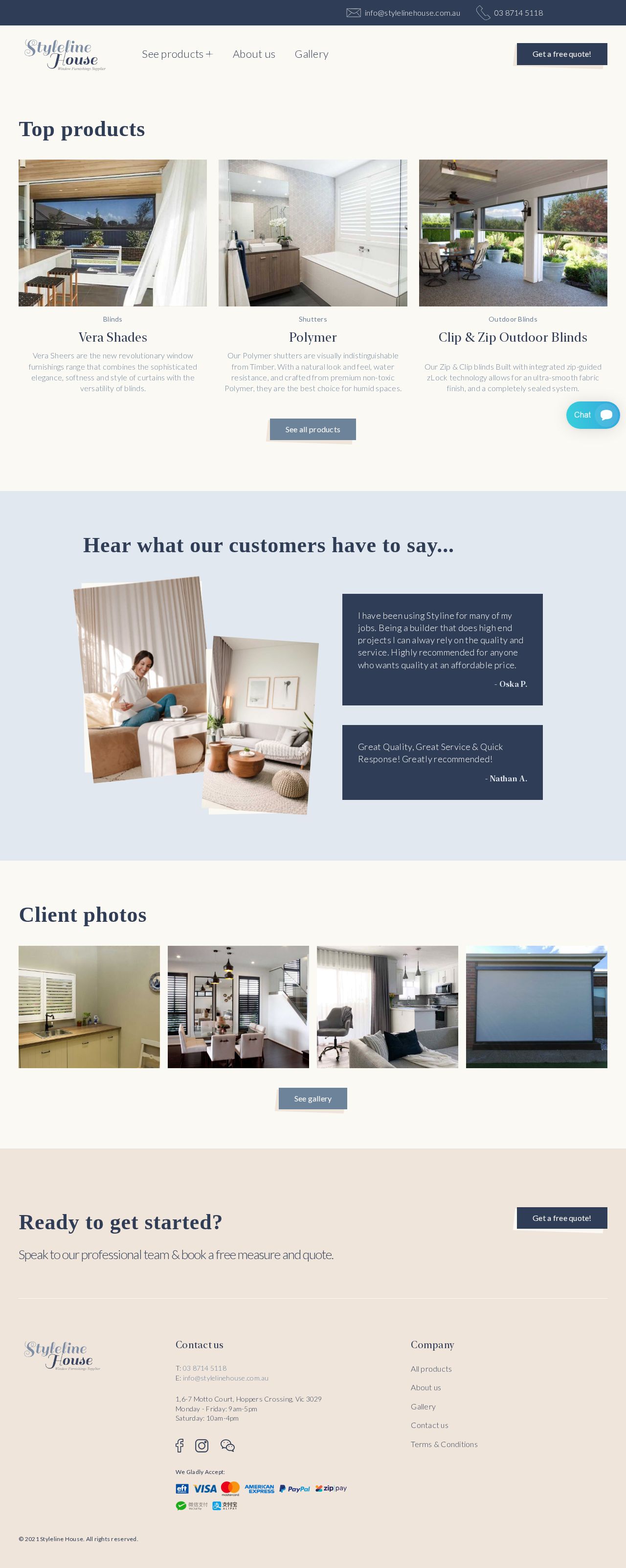 Styleline House website