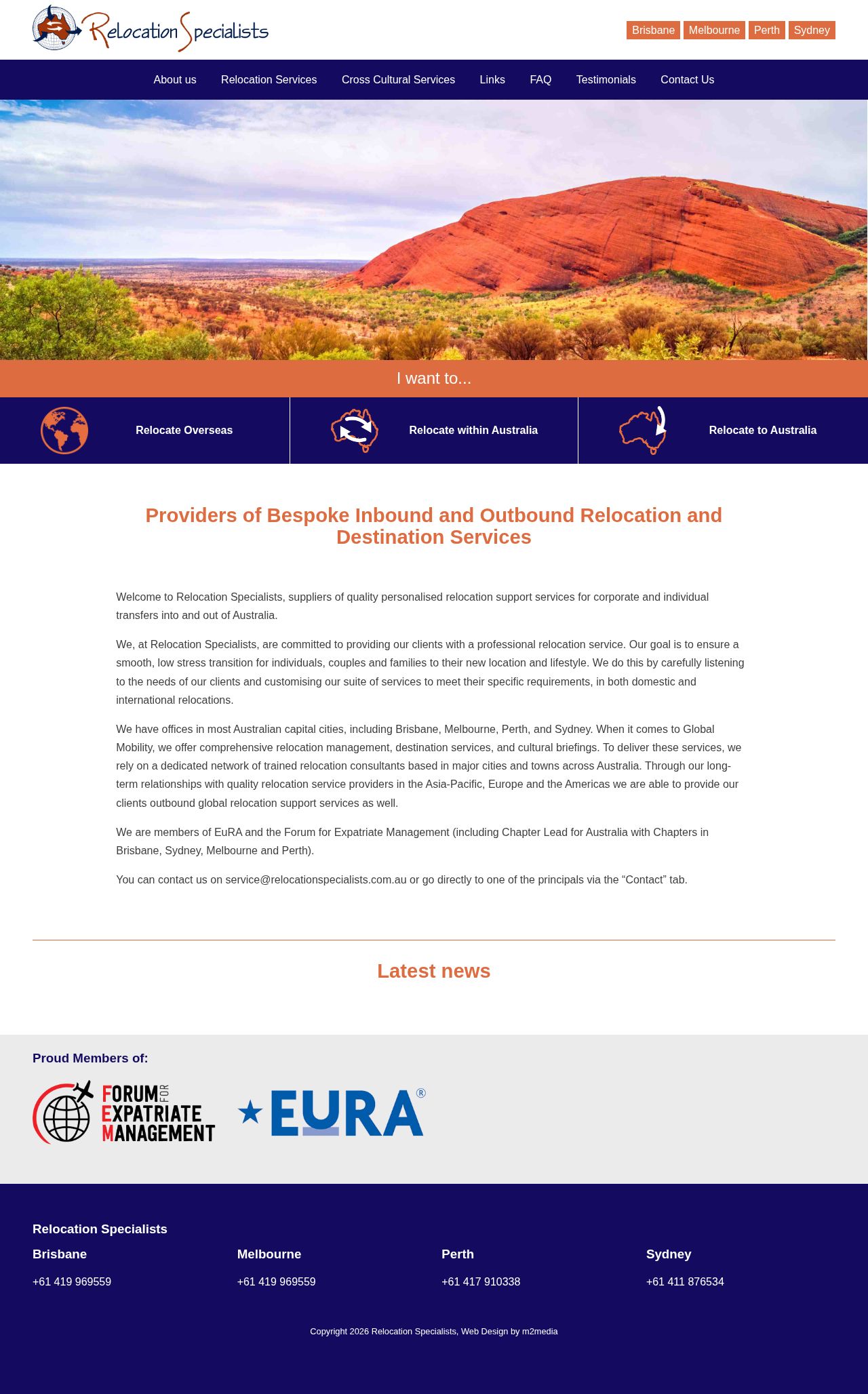 Relocation Specialists website