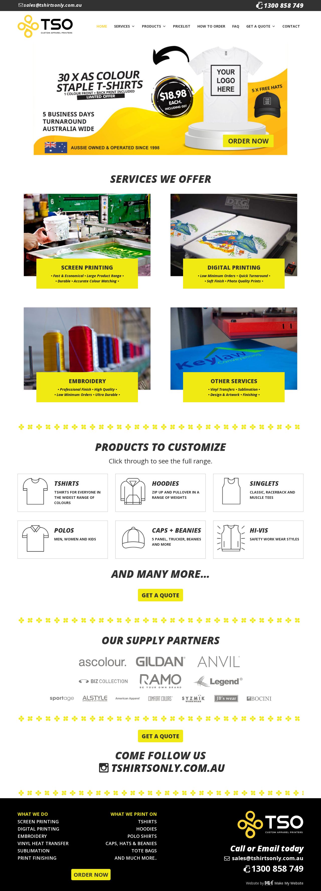 Tshirts only website