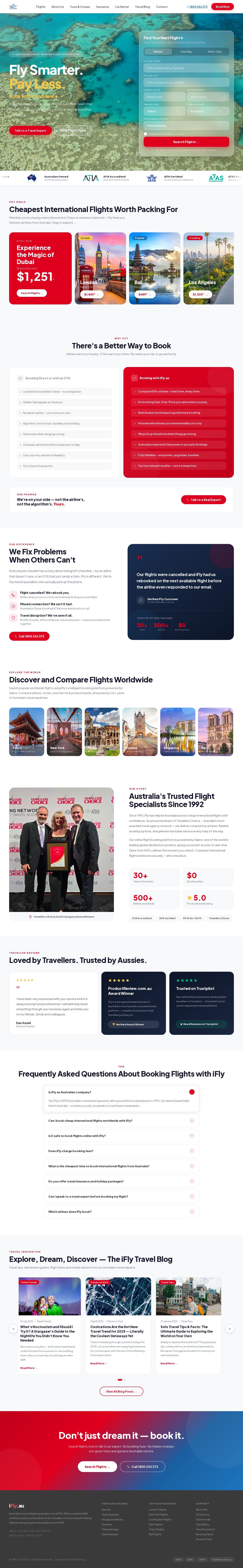 Cheap Flights with iFly website