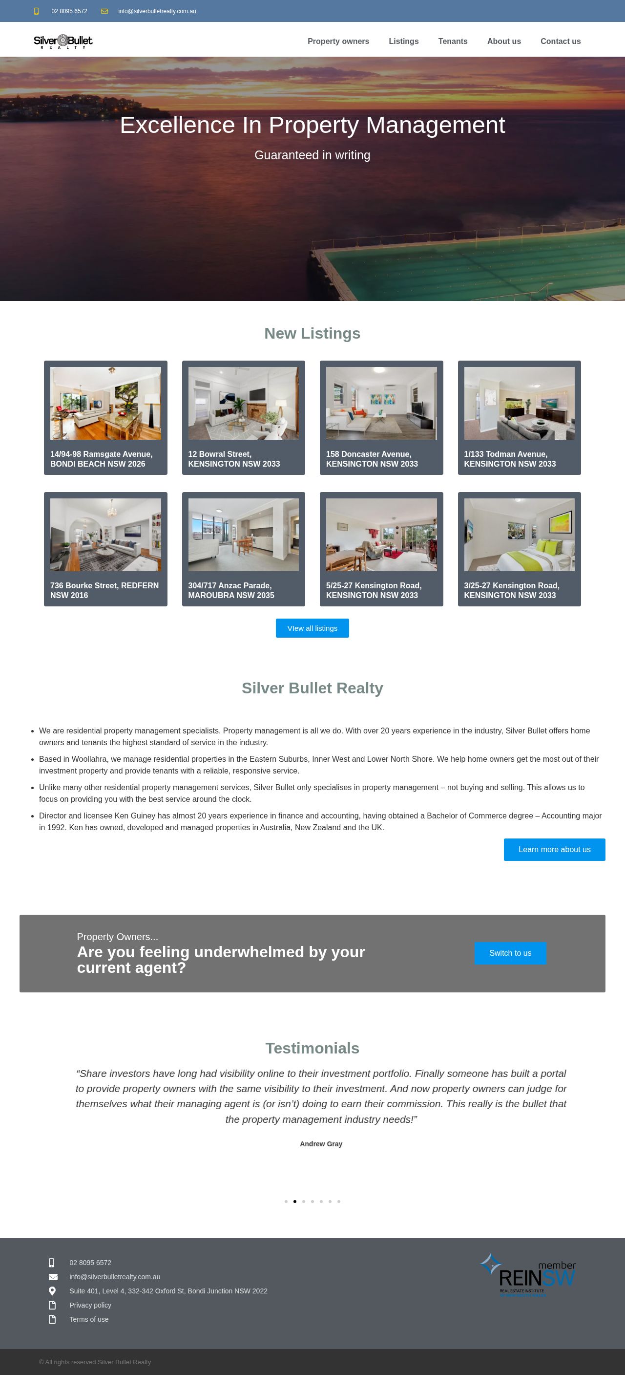 Property Management Sydney website