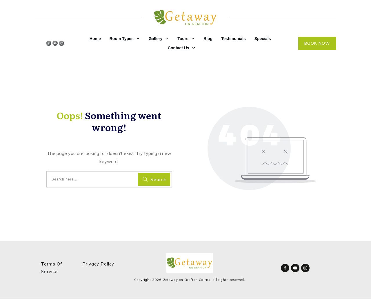 Getaway on Grafton website