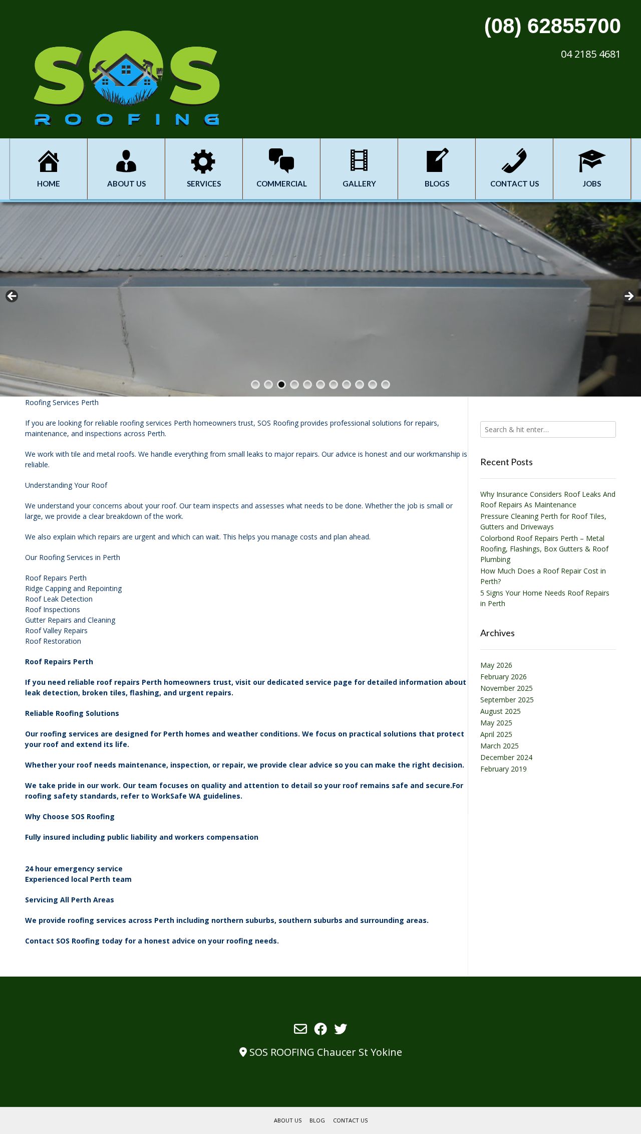 sosroofing website