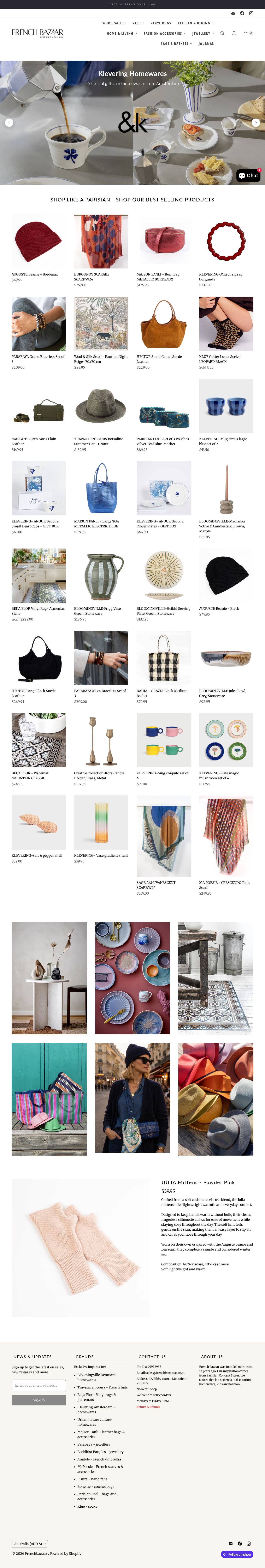 French Bazaar website
