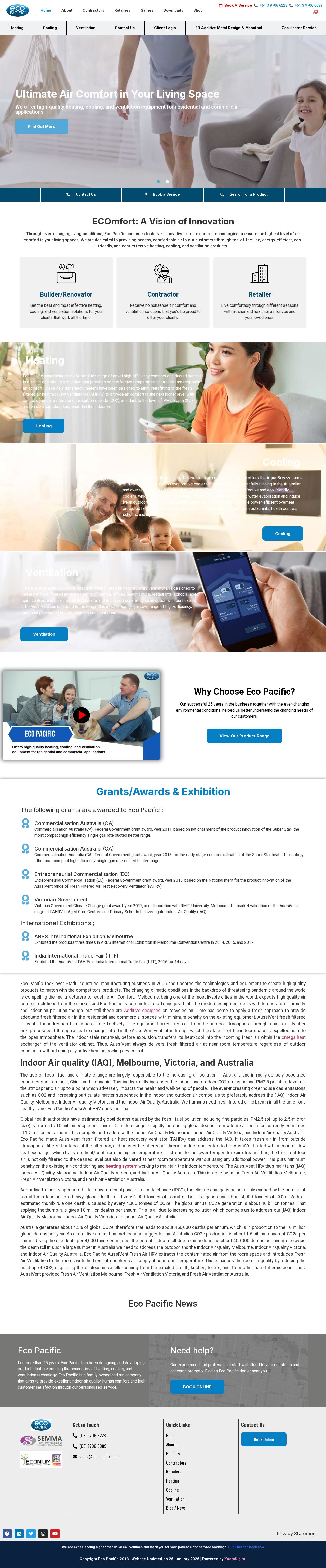 Eco Pacific Pty Ltd website