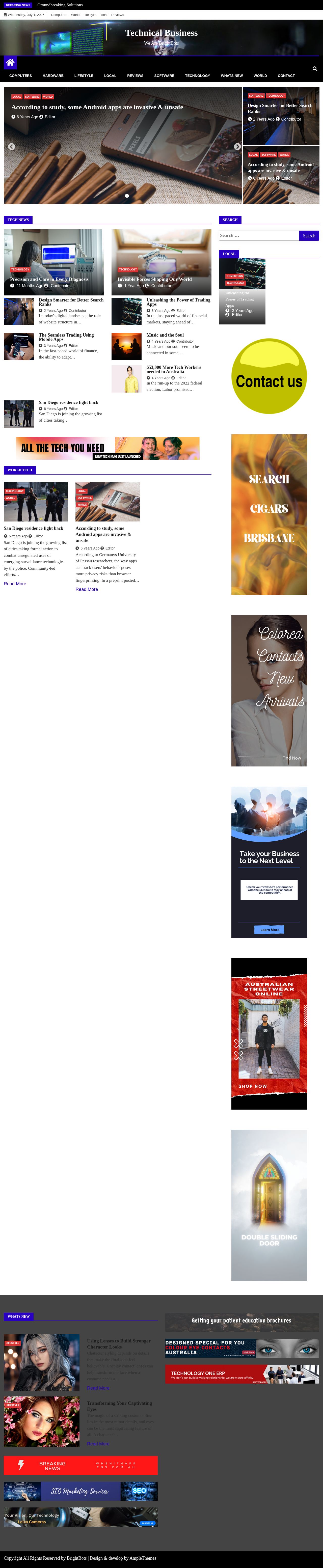 Bright Bots website