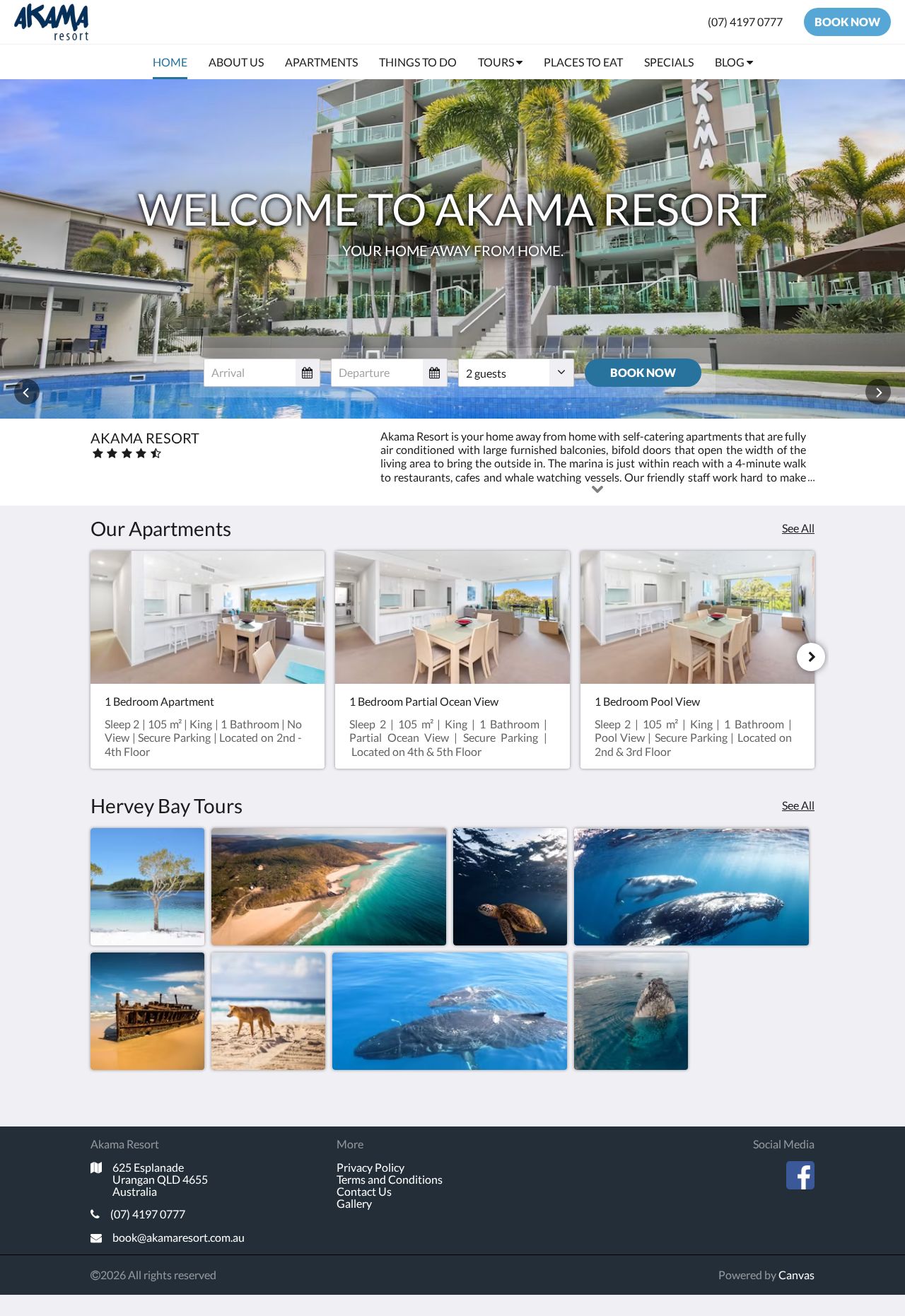 Akama Resort website