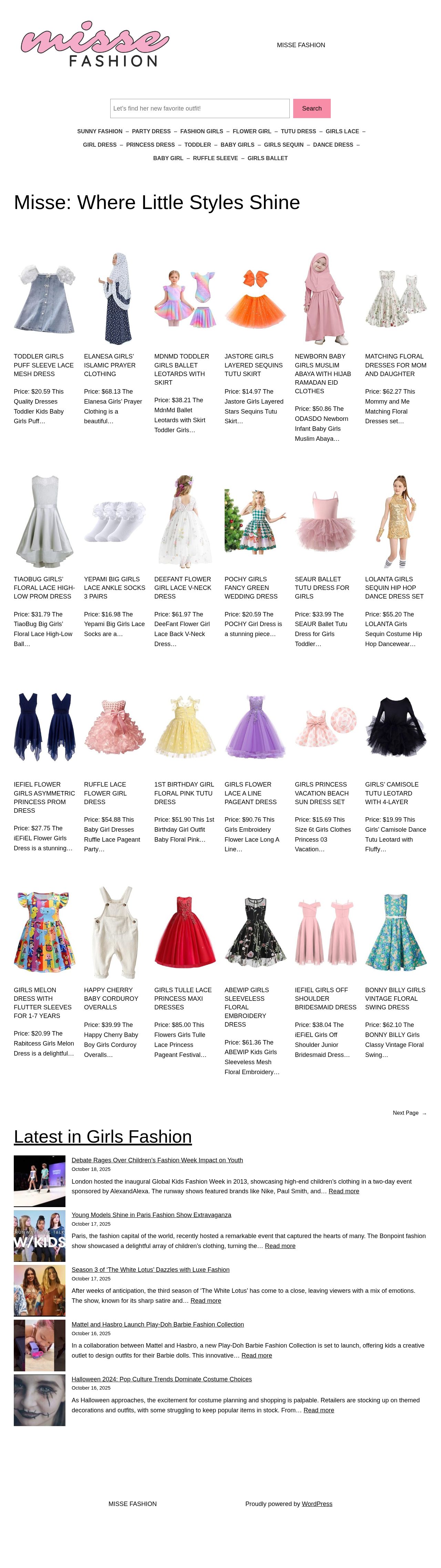 Miss E website