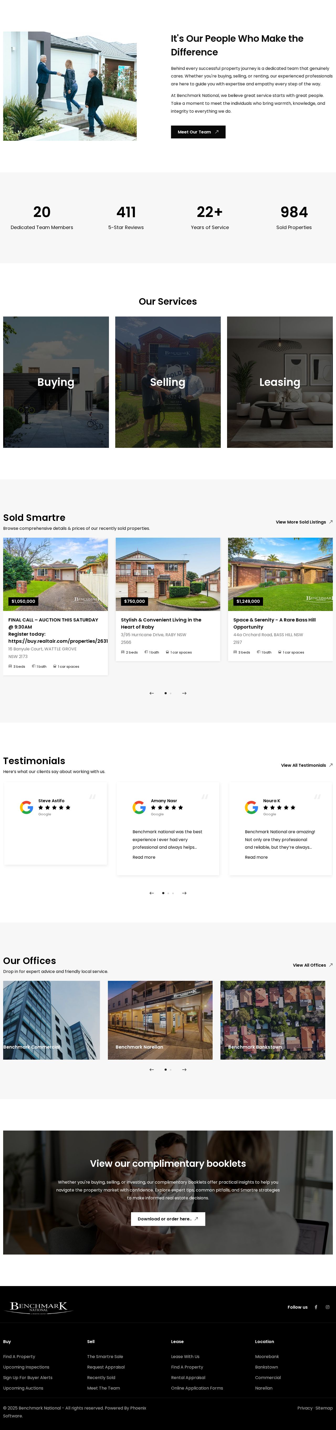 Benchmark National Narellan website