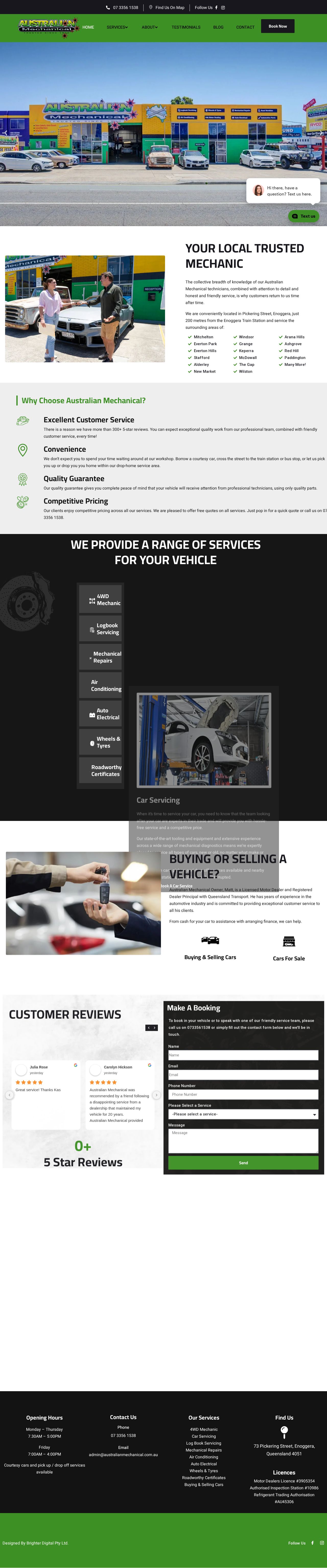 Australian Mechanical Supplies website