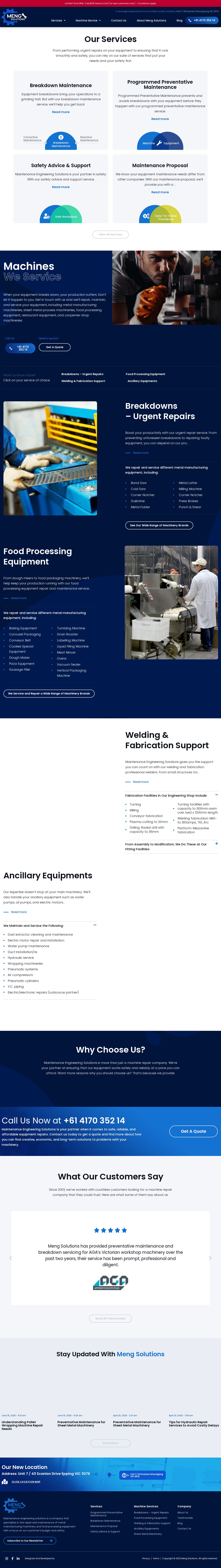 Meng Solutions website