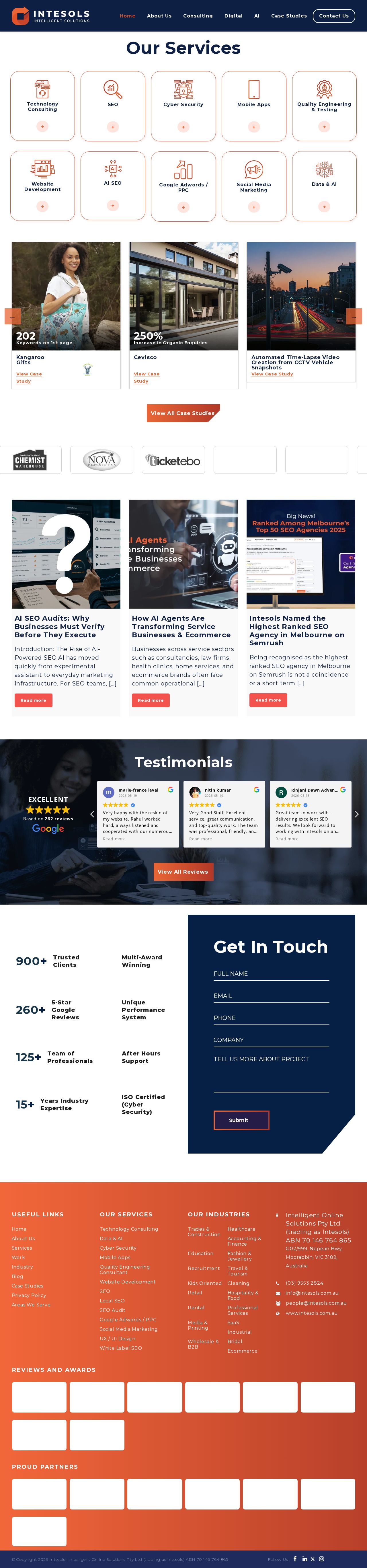 Intelligent Online Solutions - SEO Company Melbourne website