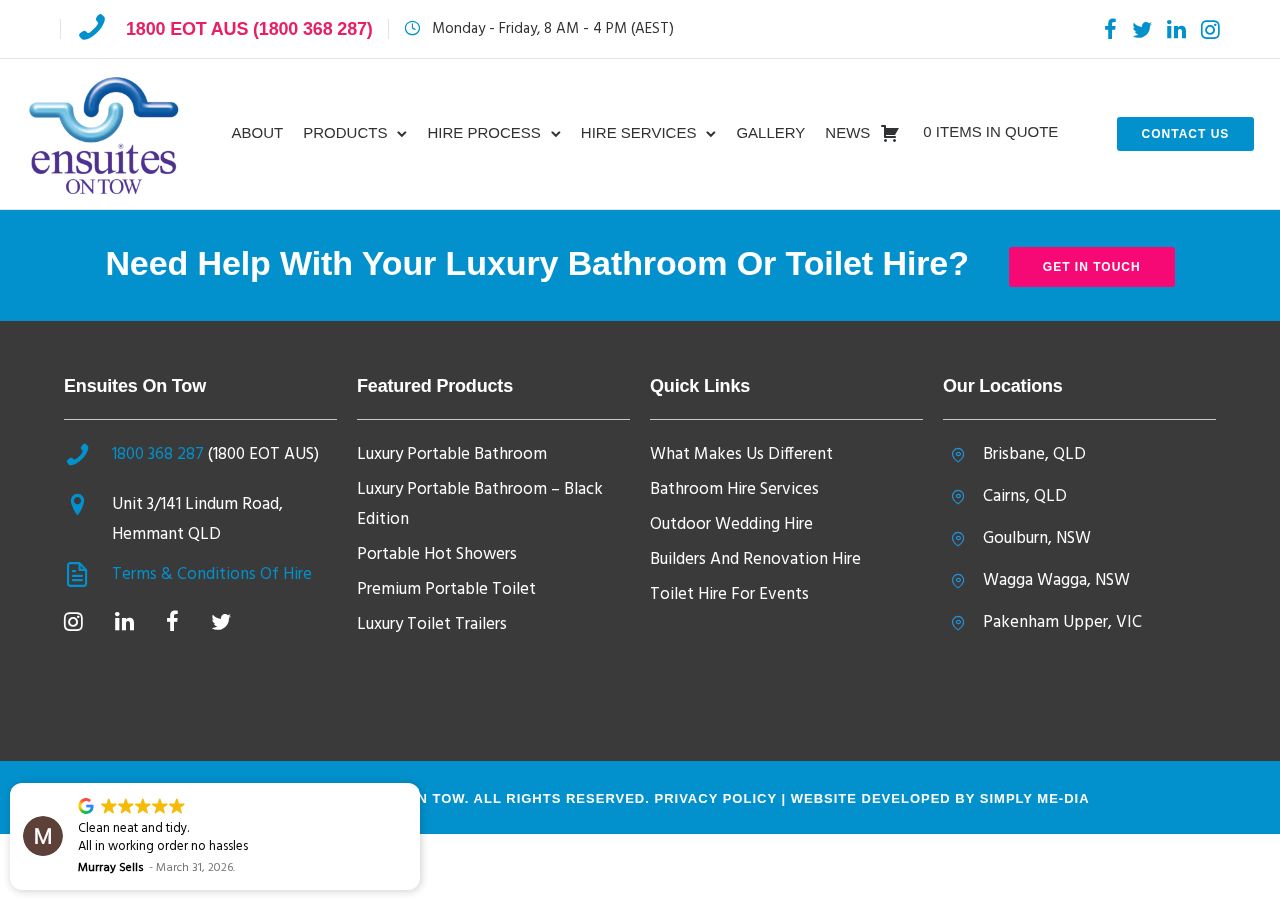 Ensuites on Tow website