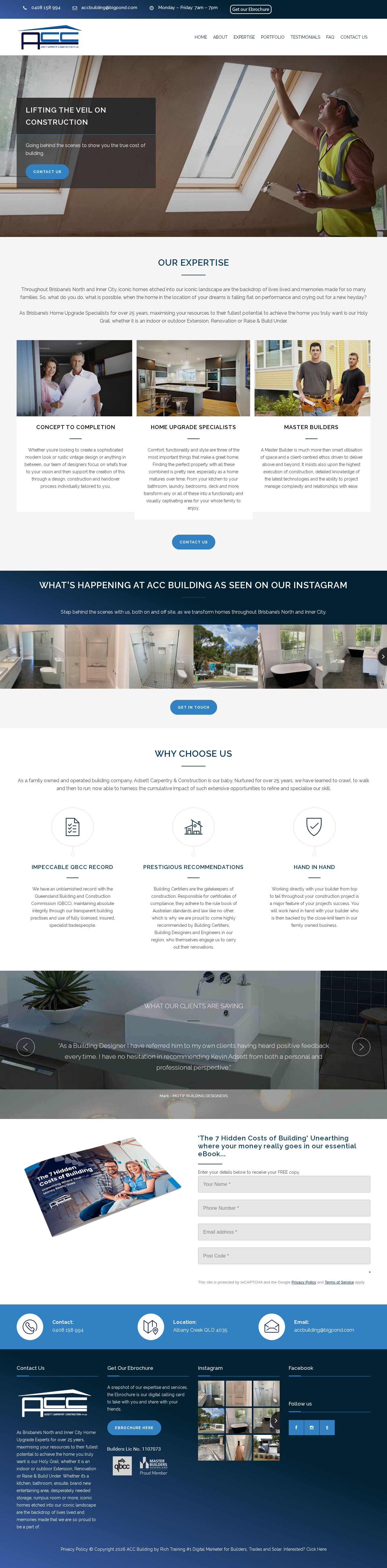 Adsett Carpentry & Construction website