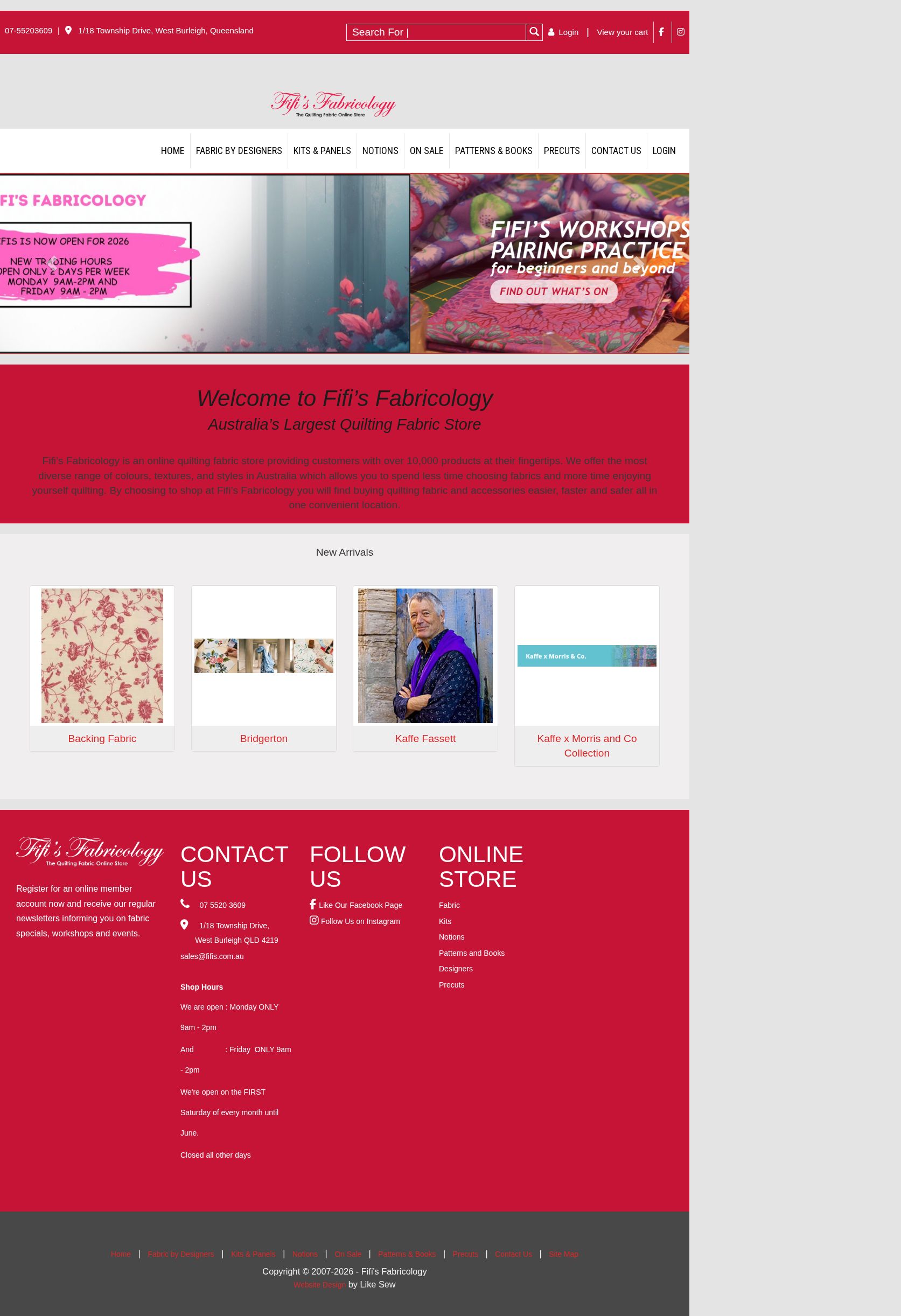Fifi's Fabricology website