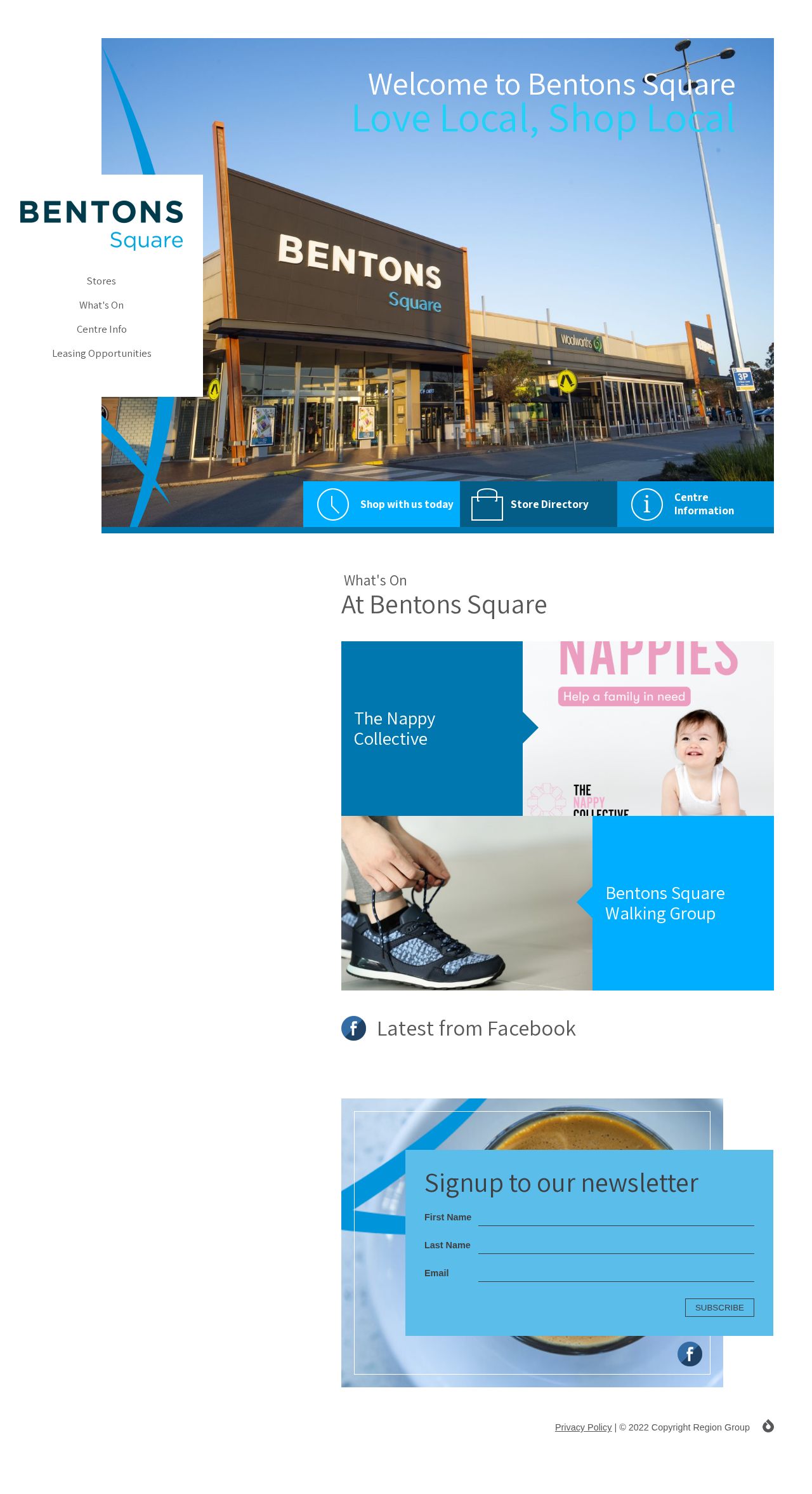 Bentons Square Shopping Centre website