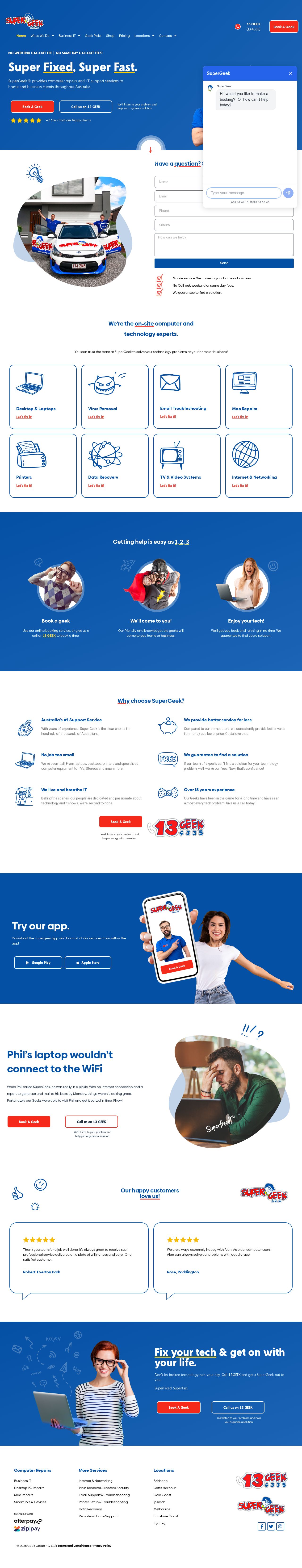 SuperGeek website