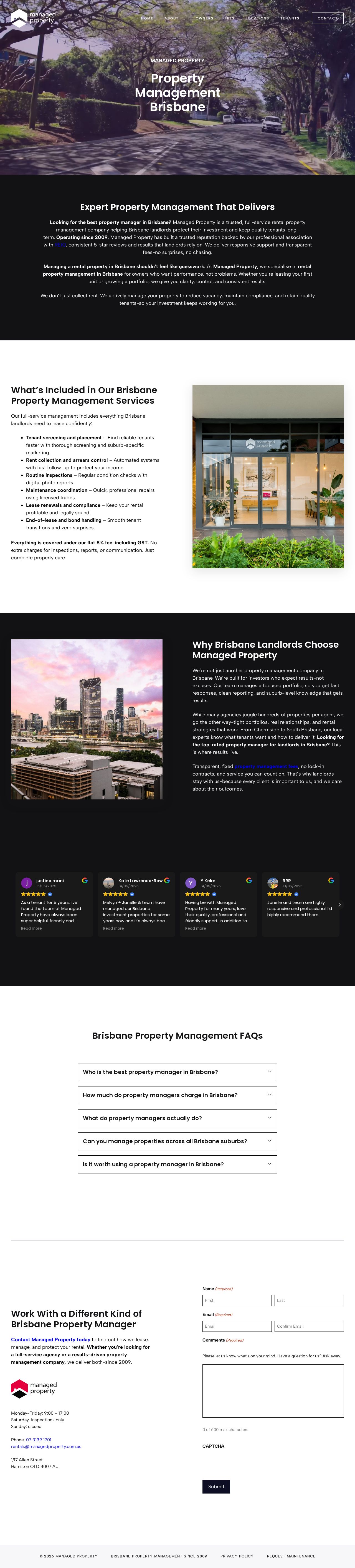 Managed Property Pty Ltd website