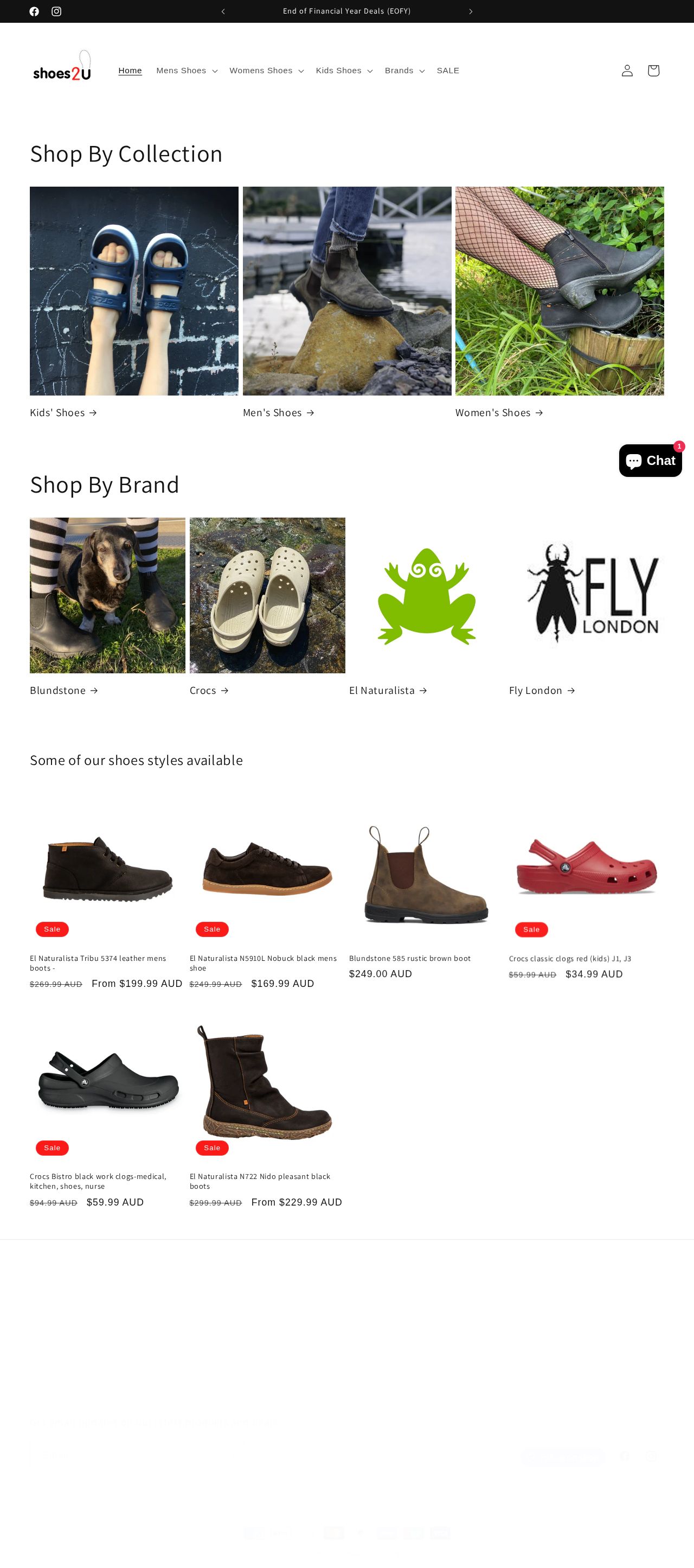 Shoes2u website