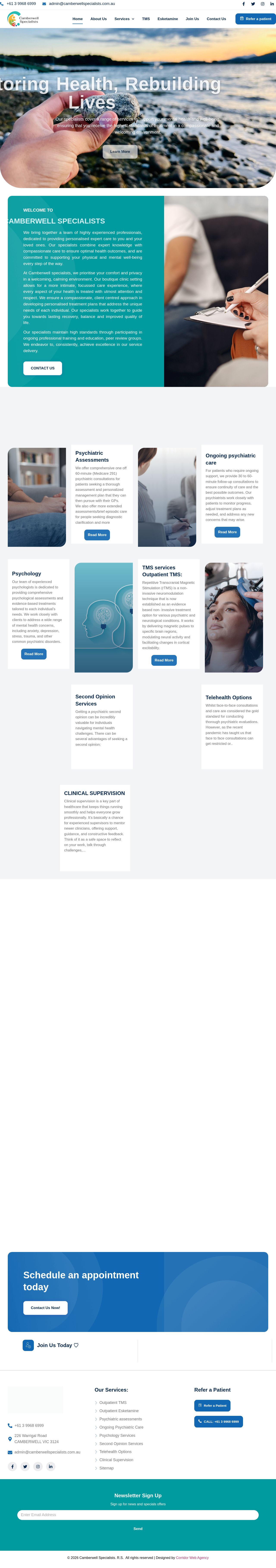Camberwell Specialist Centre website