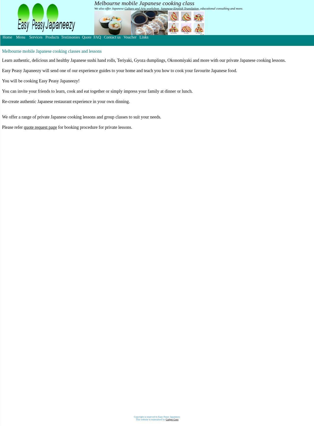 Easy Peasy Japaneezy website