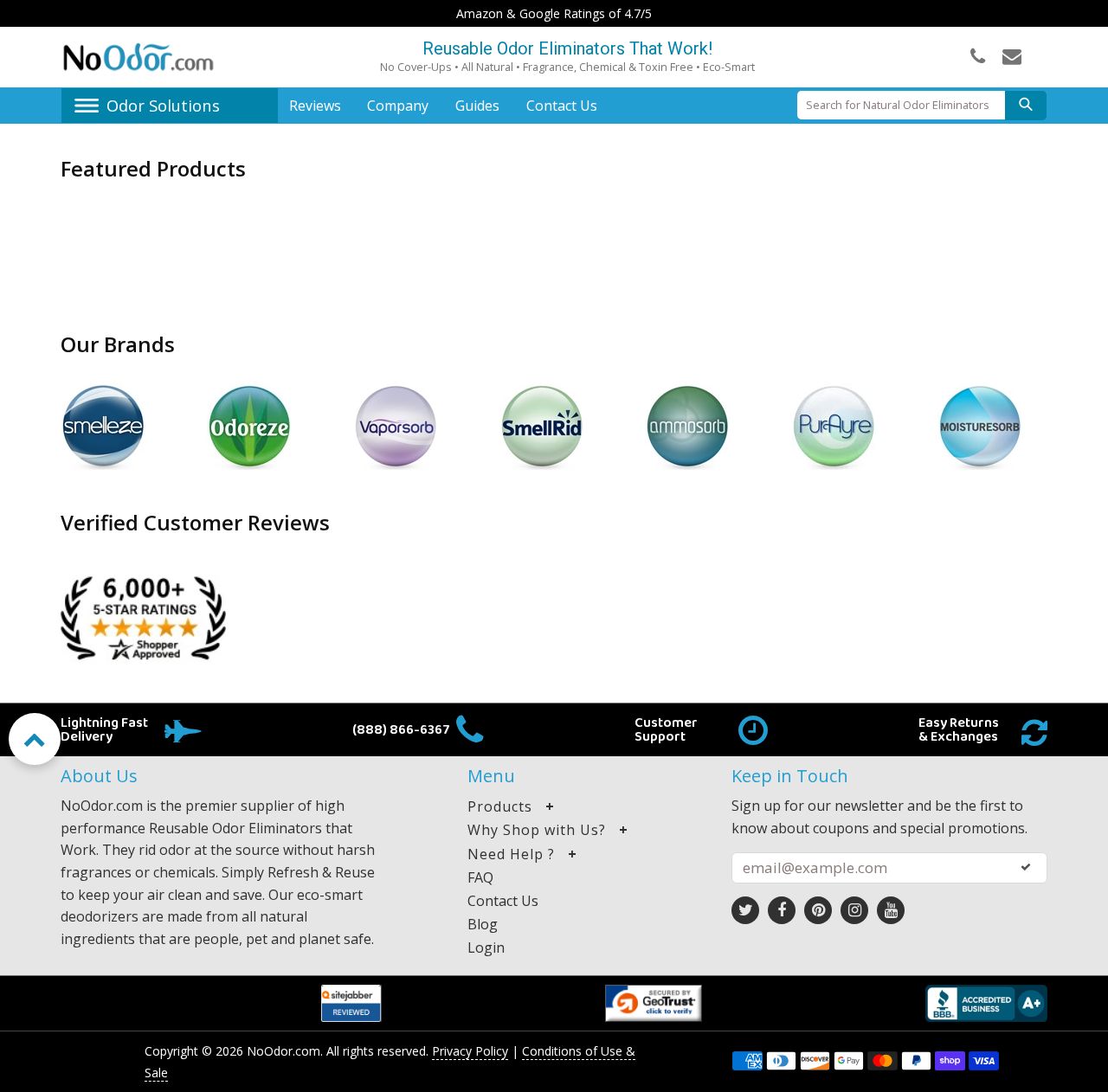 Deodorizer website
