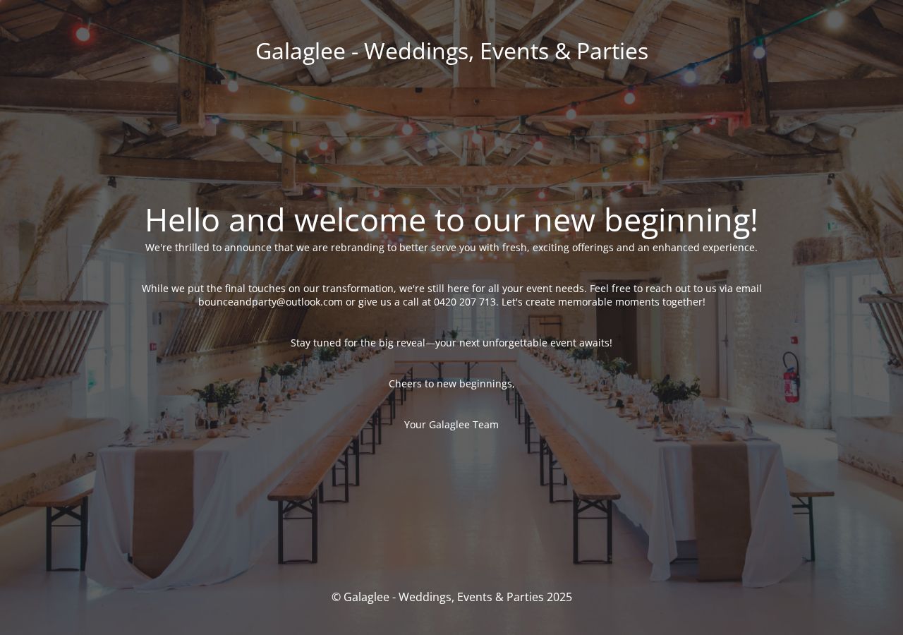 Bounce and Party website