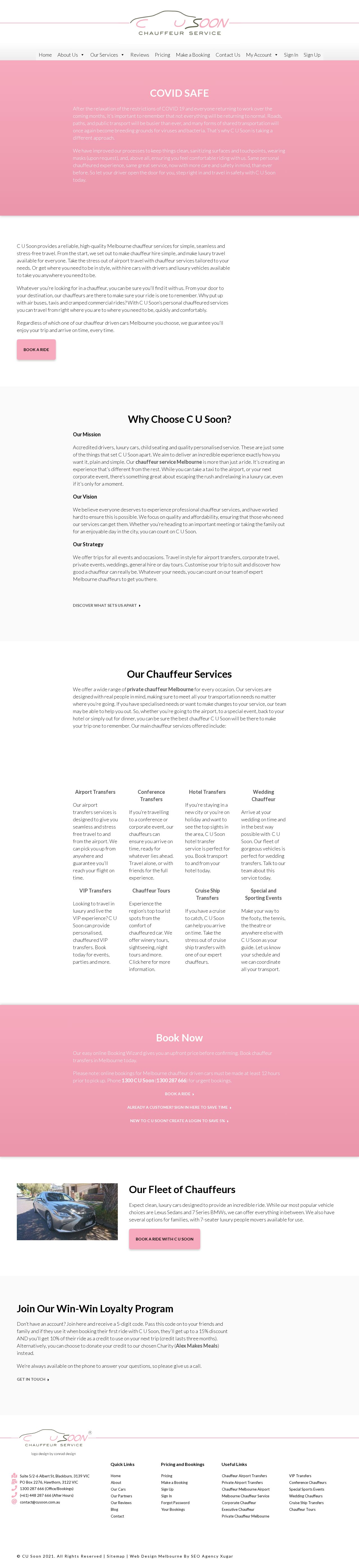 Chauffeur website