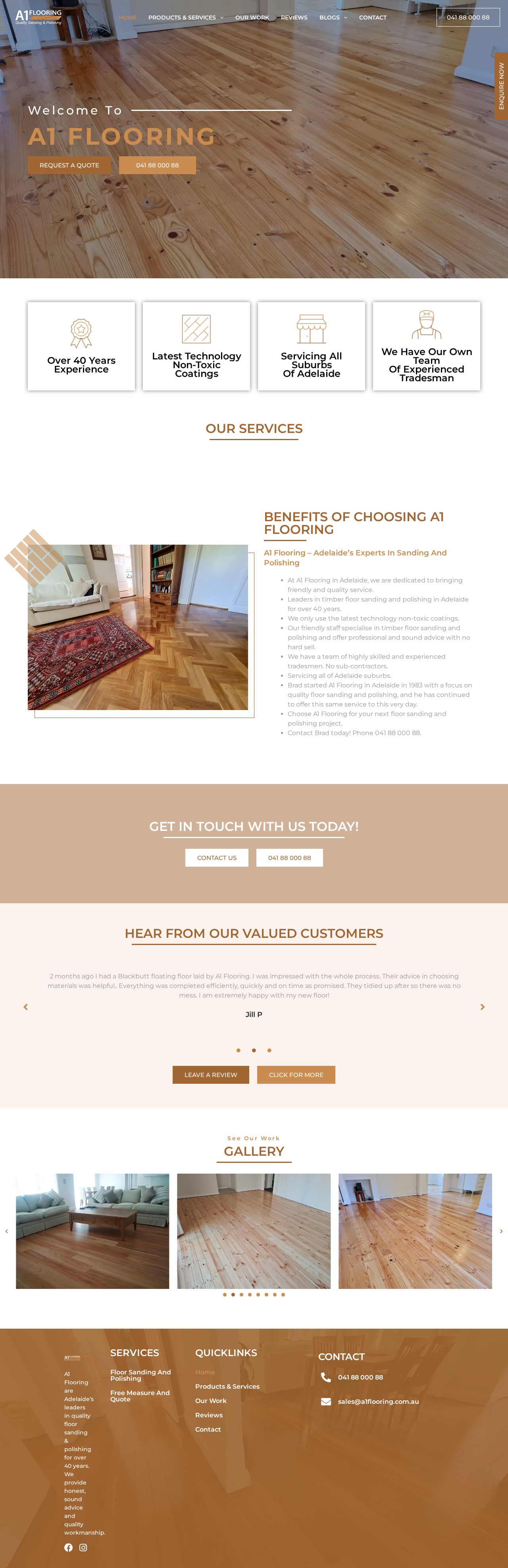 A1 FLOORING CO. website