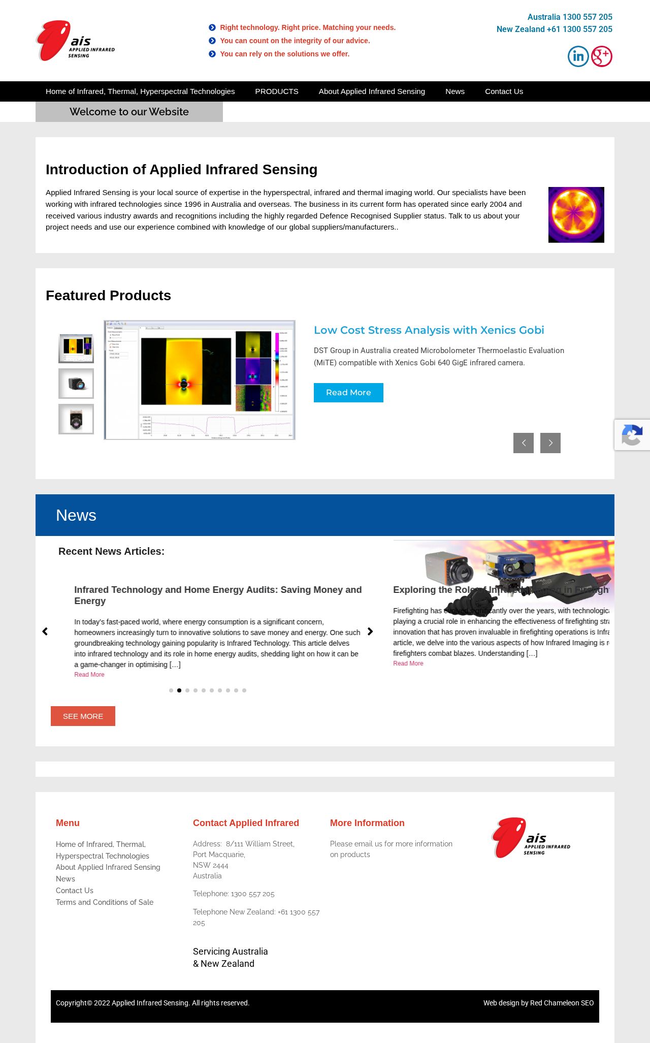 Applied Infrared Sensing website