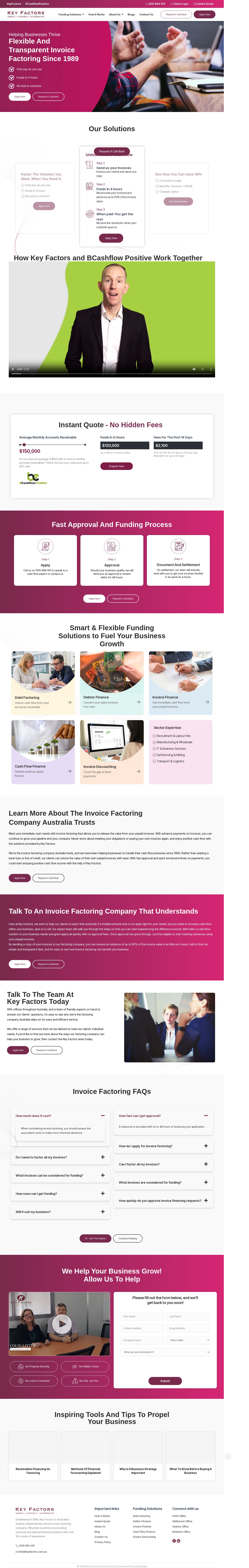 Key Factors Pty Ltd website