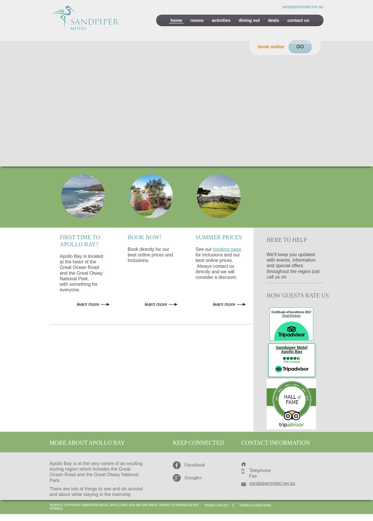Sandpiper Motel website