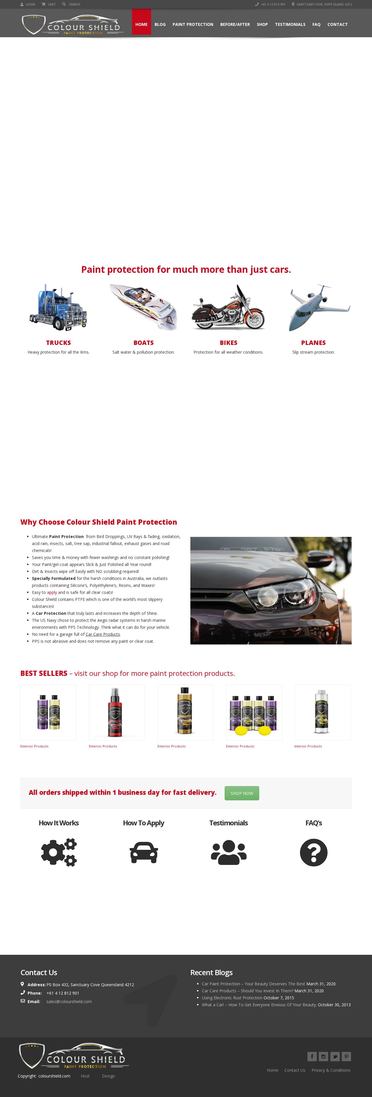 Car Care Paint Protection System website