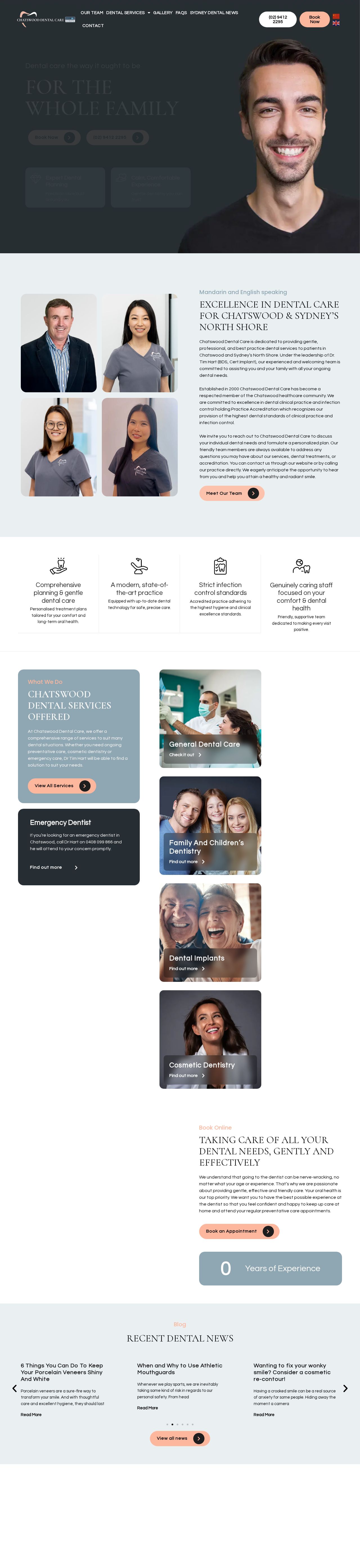 Chatswood Dental Care website