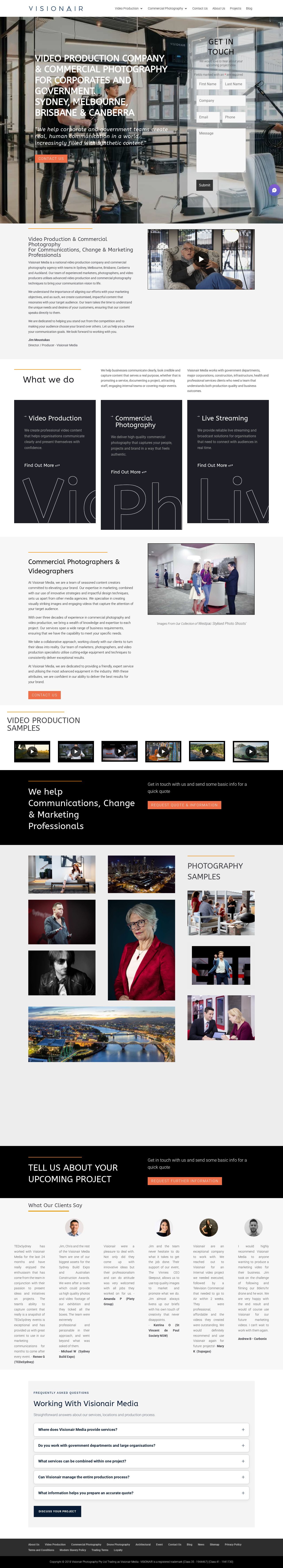 Professional Photography website