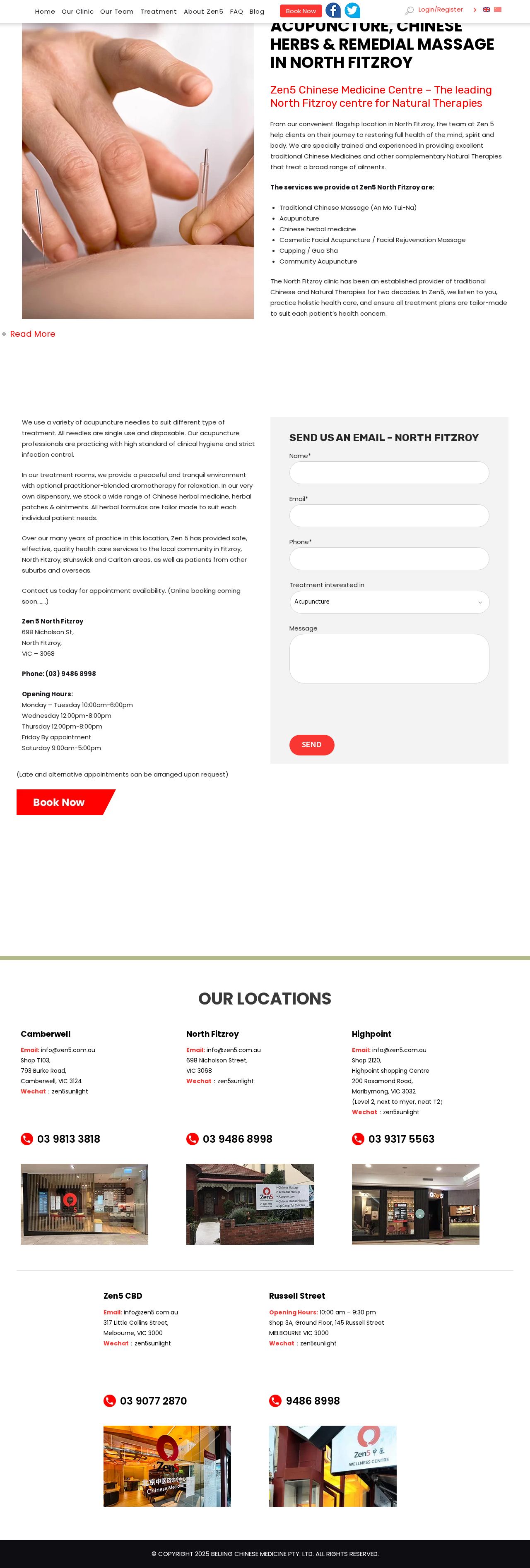 Zen 5 Chinese Medicine Centre website