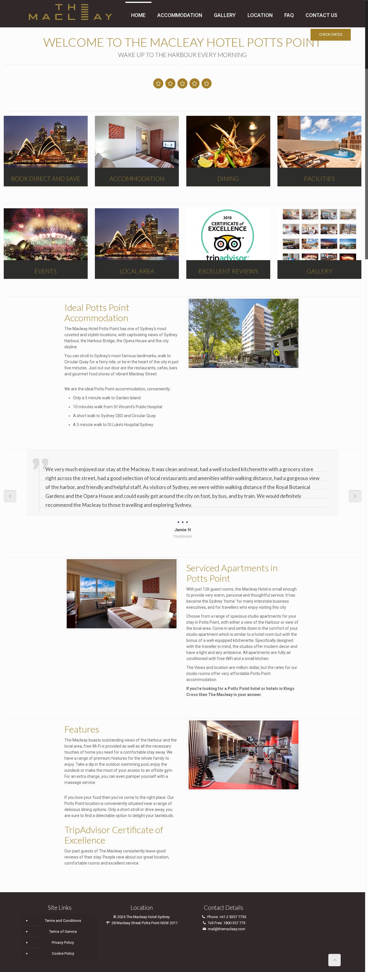 Macleay Hotel website