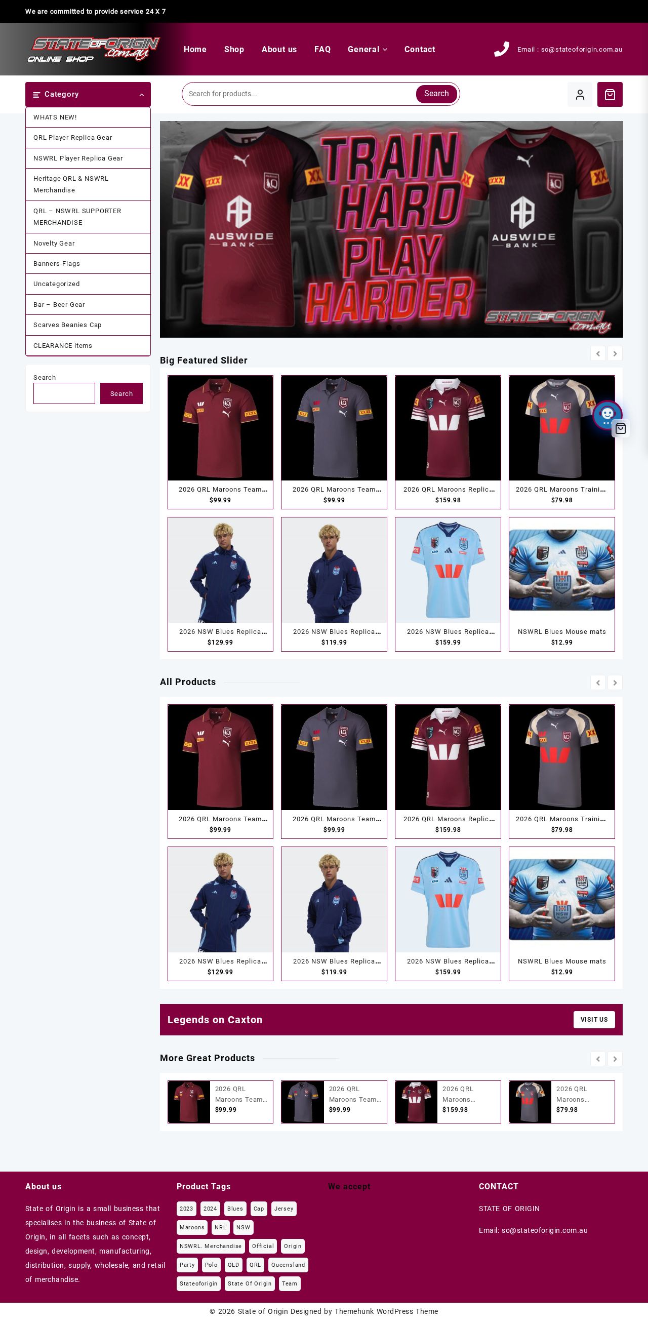 State of Origin website