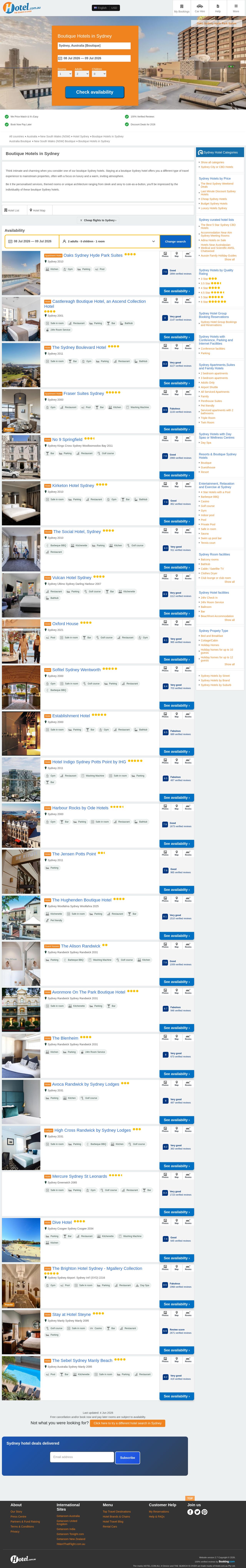 L'otel website