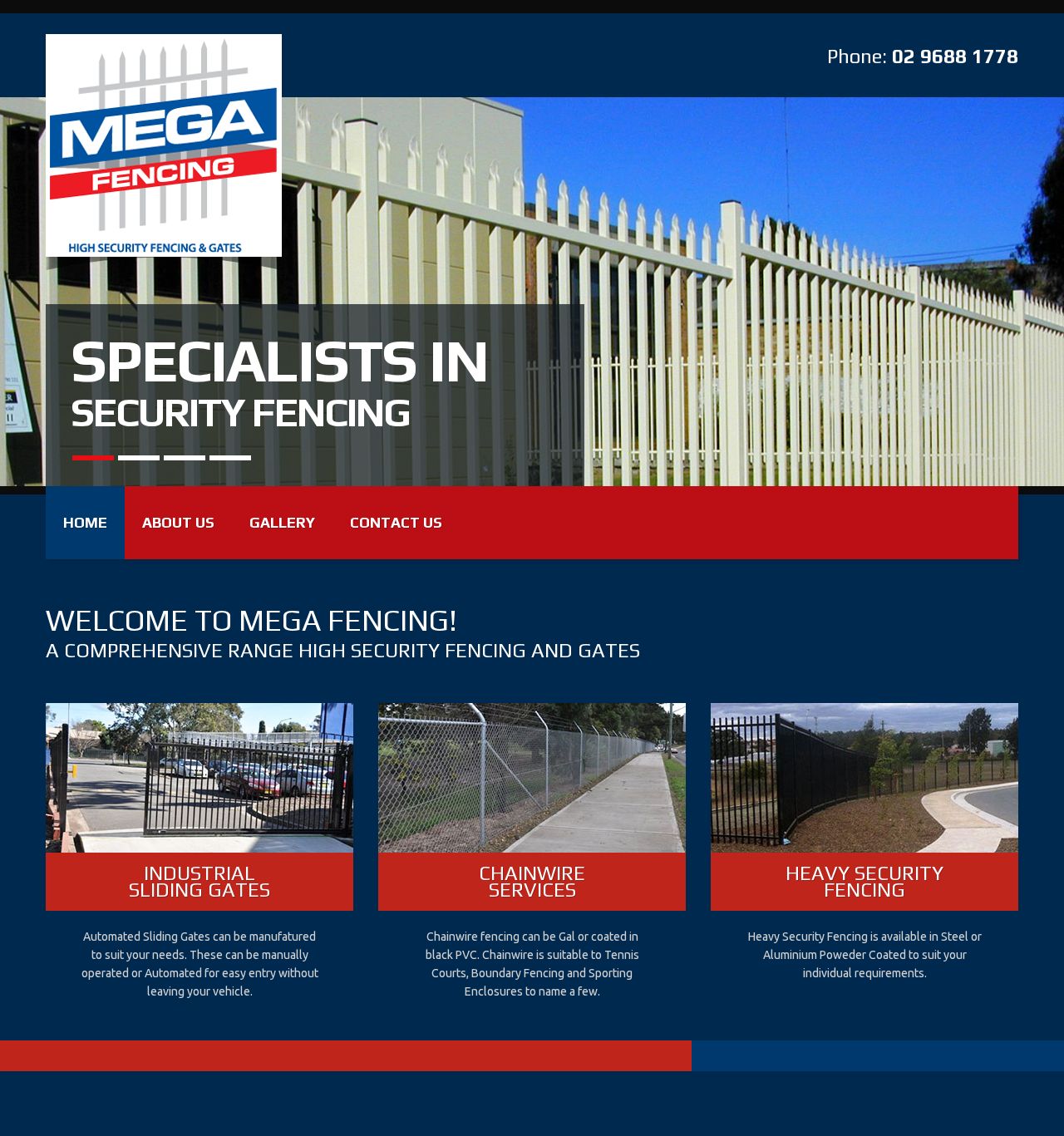 Mega Fencing website