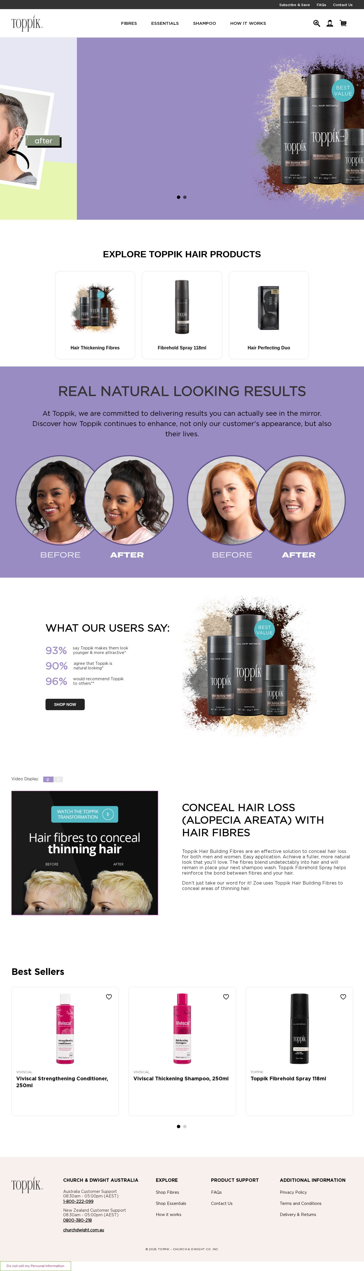 Toppik website