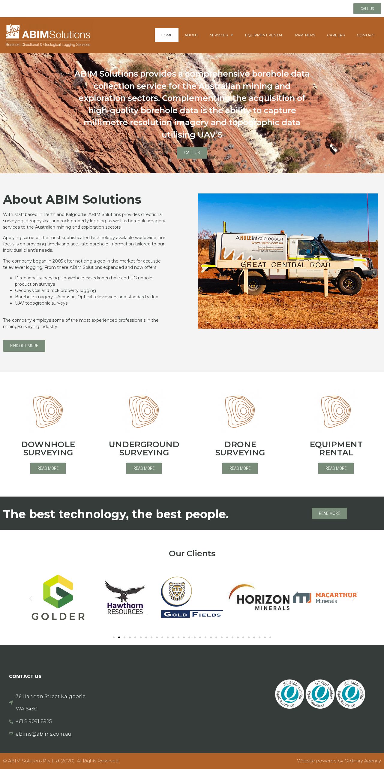 Geophysical Services Australia website
