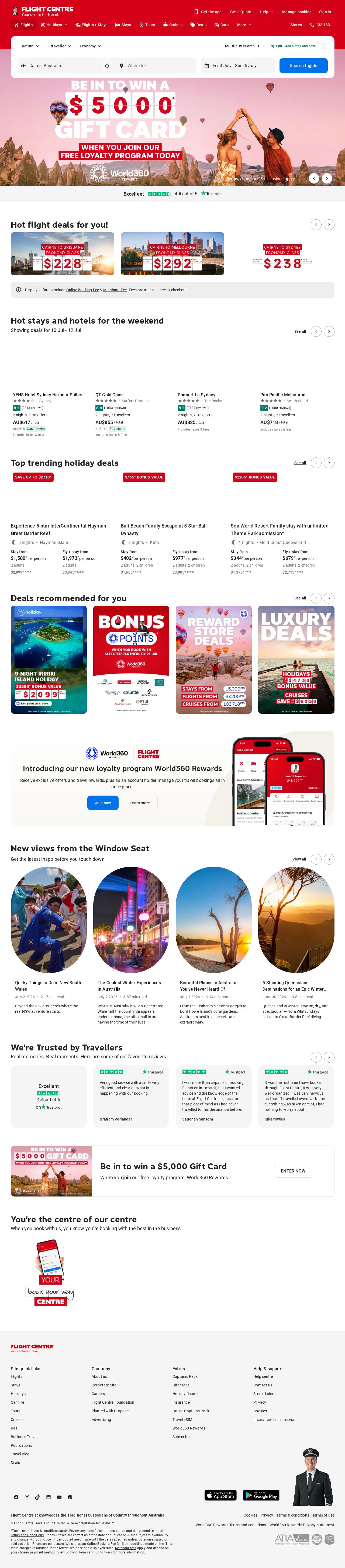 Escape Travel website