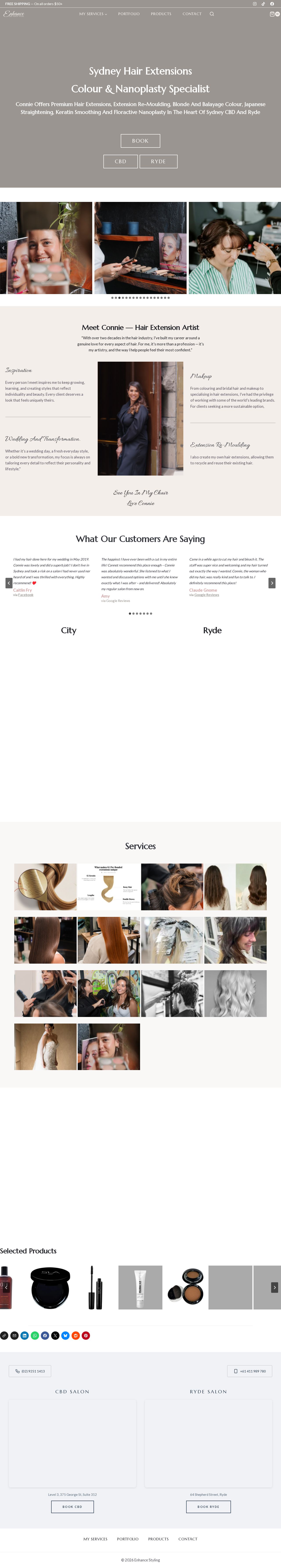 Enhance Styling website