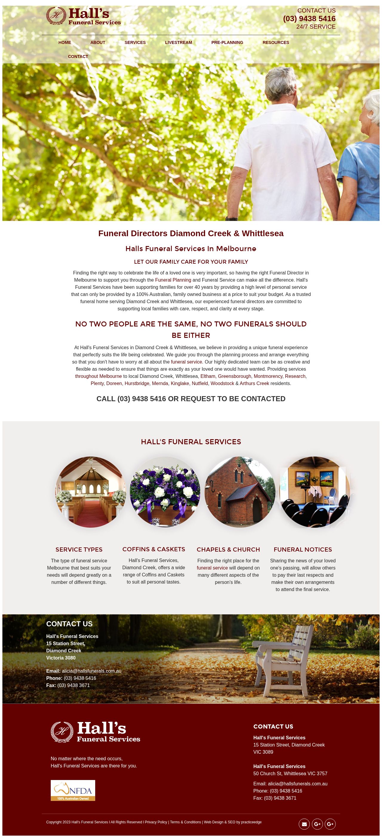 Funeral Homes website