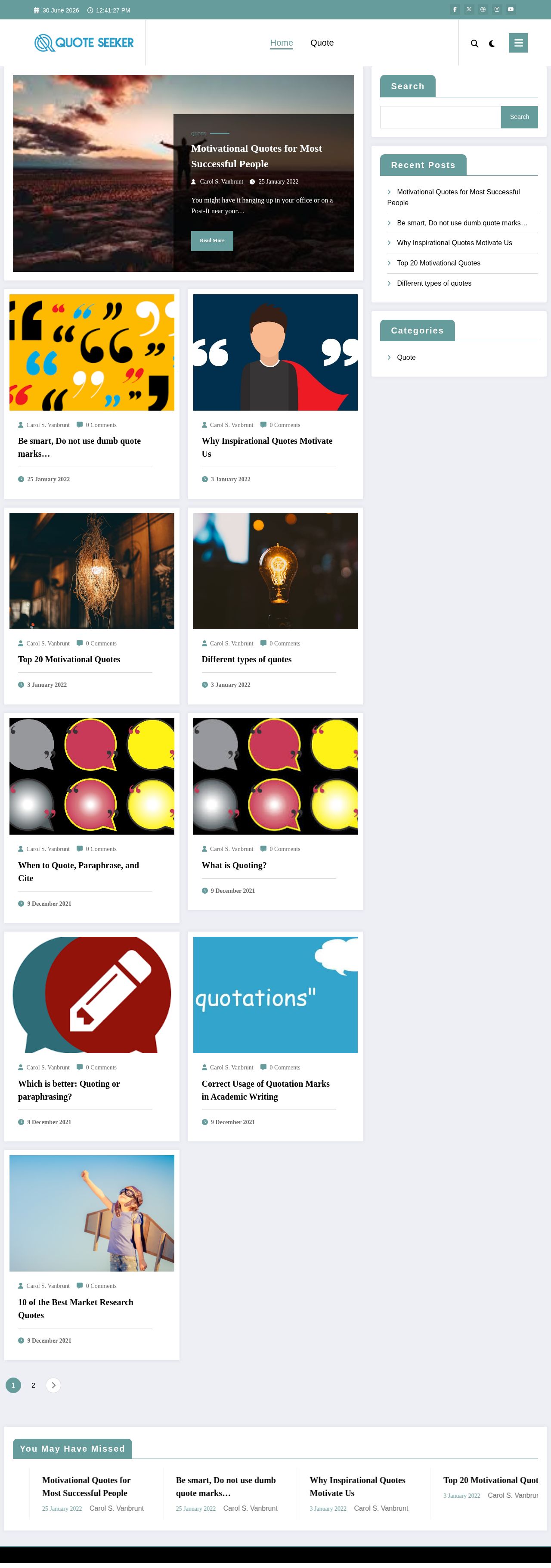 Quoteseeker website