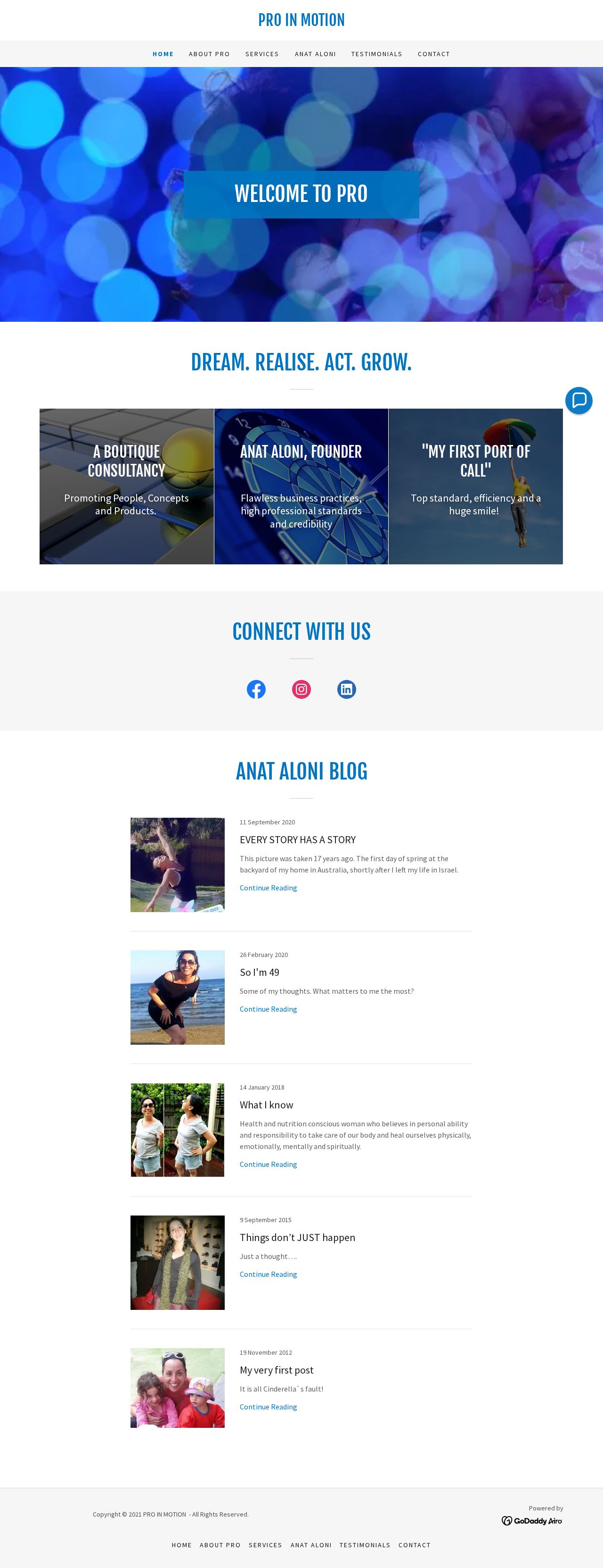 PROinmotion website