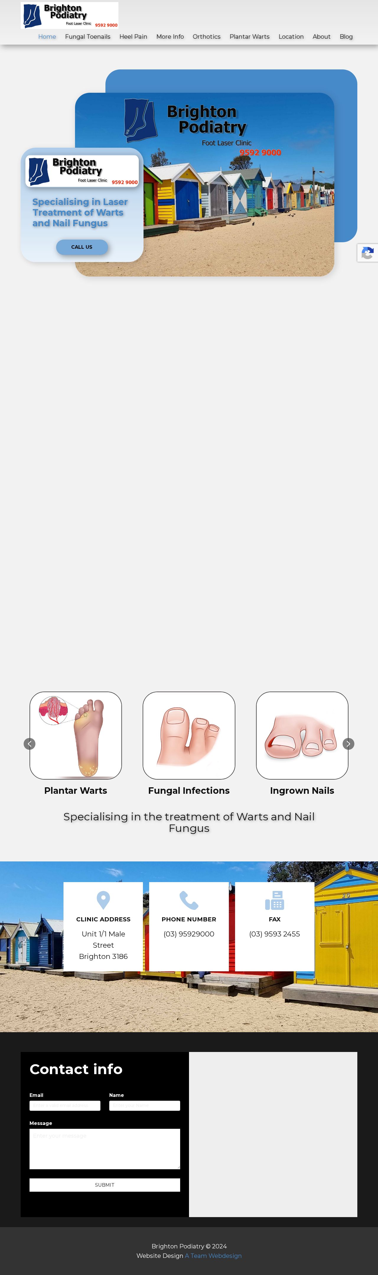 Brighton Podiatry website