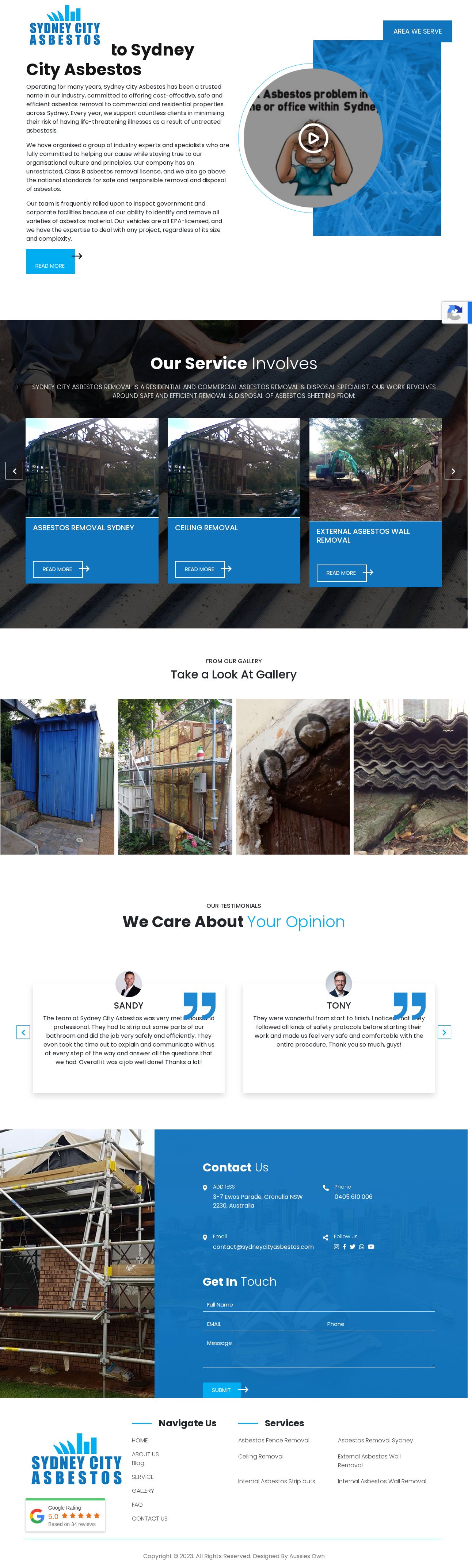 Sydney City Asbestos Removal website