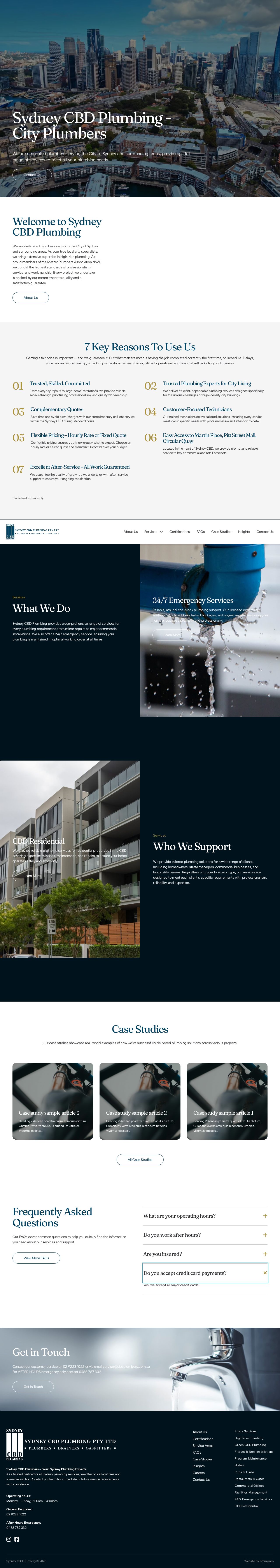 Sydney CBD Plumbing Pty Ltd website
